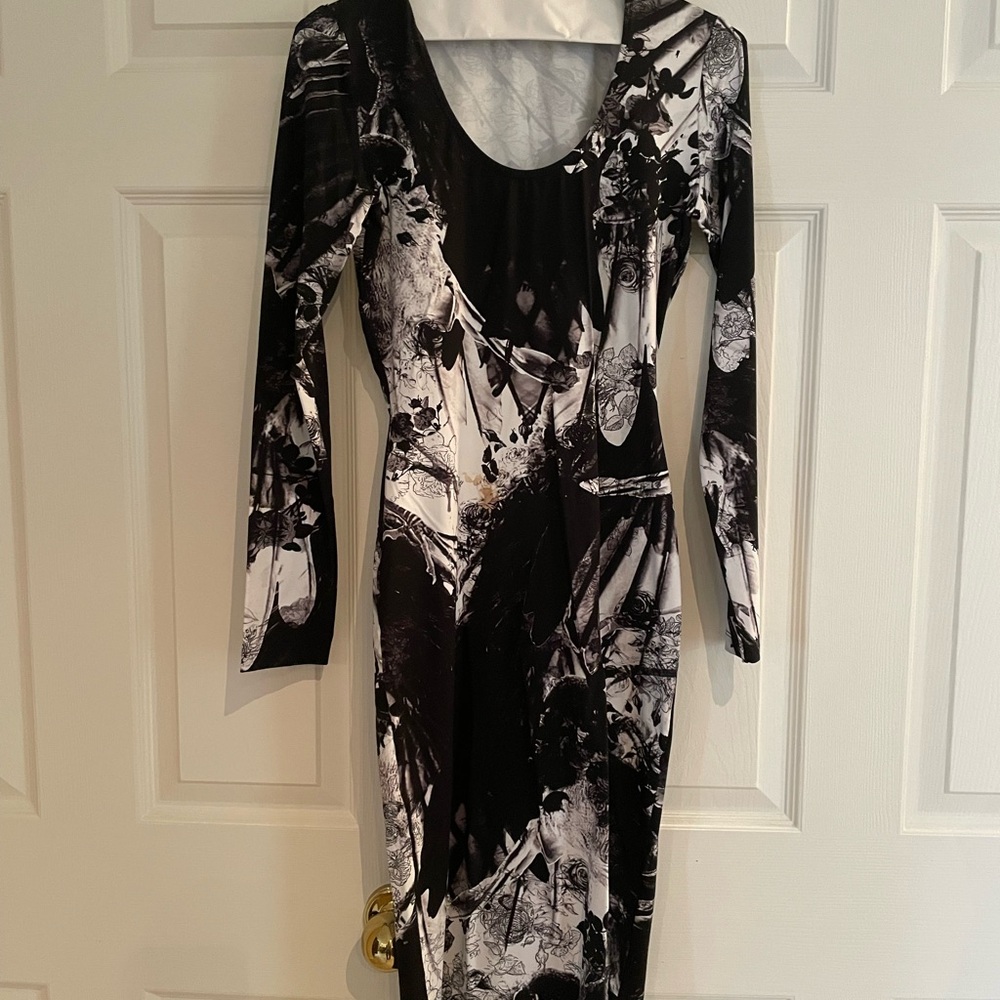 Preen by Thornton Bregazzi Monochrome Abstract Dress